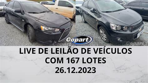 Leilão disponíveis na Copart.